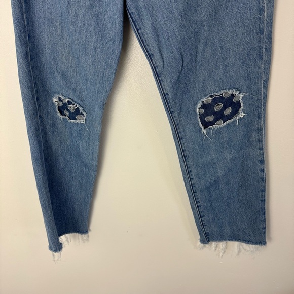 J BRAND Jeans Straight Button Fly Distressed Denim Jeans Size 26 - Picture 4 of 9